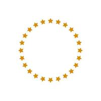 simple circular star icon on white background vector