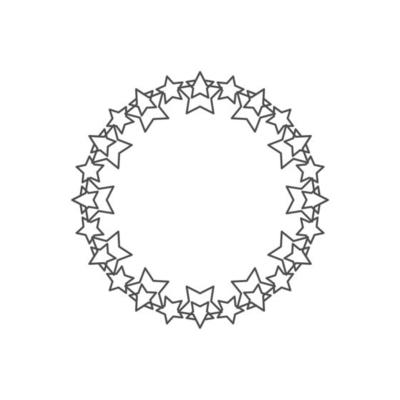 simple circular star icon on white background