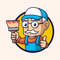 Painter Cartoon Vector Art, Icons, and Graphics for Free Download