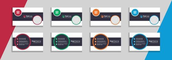 Corporate and creative business card design template vector