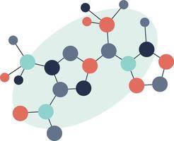 Molecules atom structure network. Vector illustration