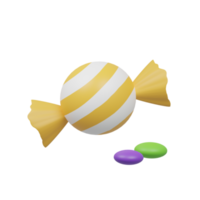 illustration 3d de bonbons png