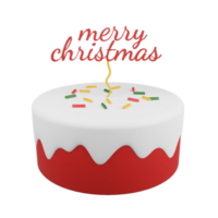 Natale torta 3d icona png