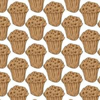 Cupcake pattern vector seamless repeating for any design