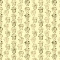 Cupcake pattern vector seamless repeating for any design