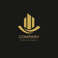 Logo Company Business Black Gold vector