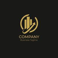 Logo Company Business Black Gold vector