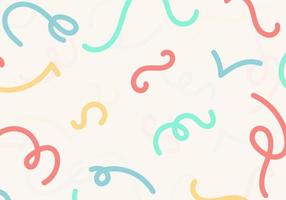 Abstract line curve design pastel color. vector