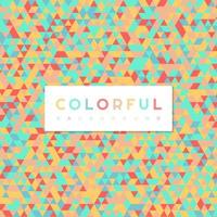 Colorful triangle pattern banner design. vector