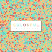 Colorful triangle pattern banner design. vector