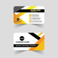 Clean Style Modern Business Card Template Print Ready vector