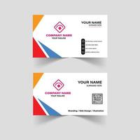Clean Style Modern Business Card Template Print Ready vector