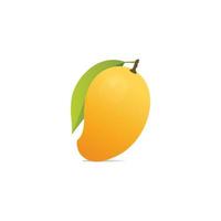 vector de fruta de mango amarillo aislado