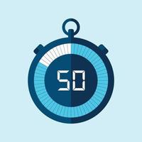 stopwatch icon illustration in color vector