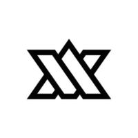 Abstract AV VA initials monogram logo design, icon for business, template, simple, elegant vector