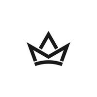 M crown abstract initials letter monogram vector logo design