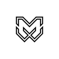 Abstract MW MWX MWM initials monogram logo design, icon for business, template, simple, elegant vector