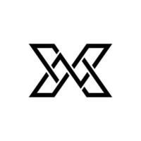 Abstract X MX initials monogram logo design, icon for business, template, simple, elegant vector