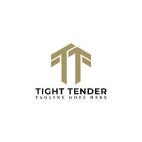 Abstract initial letter PT or TP logo in gold color isolated in white background applied for payments company logo also suitable for the brands or companies have initial name TP or PT. vector