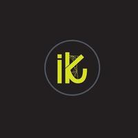 IK Text Logo vector