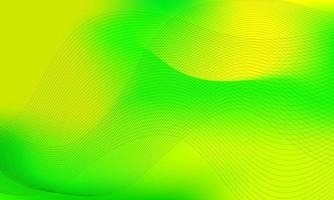 abstract wave green and yellow background vector