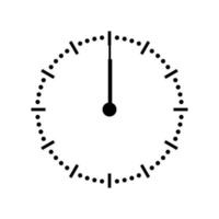 cara de reloj en blanco aislado sobre fondo blanco. manecillas de reloj vectoriales. conjunto para el diseño de relojes. vector