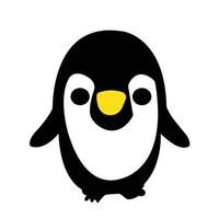 pingüino de estilo cómico en vector