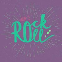 letras de rock and roll vector