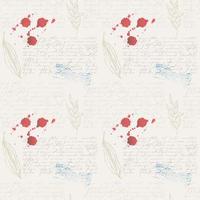 Pattern vintage with text Lorem Ipsum, seed pod and branch and stains of wine, stamp on old paper background. Wallpaper, wrapping paper, fabric vector