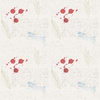 Pattern vintage with text Lorem Ipsum, seed pod and branch and stains of wine, stamp on old paper background. Wallpaper, wrapping paper, fabric vector