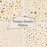 Terrazzo seamless pattern vector