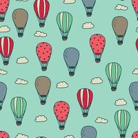 Doodled Balloon Pattern vector