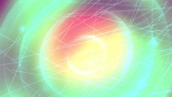 Abstract gradient multicolored background with lines and particles video