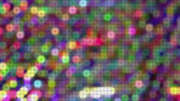 Abstract multicolored blurred glowing background with bokeh video