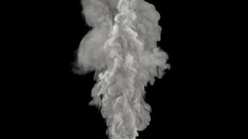 Smoke Animation design on black background. Overlay on background.3D Illustratio video