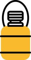 Camping bottle, illustration, vector on a white background.