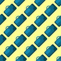 Bags pattern, seamless pattern on yellow background. vector