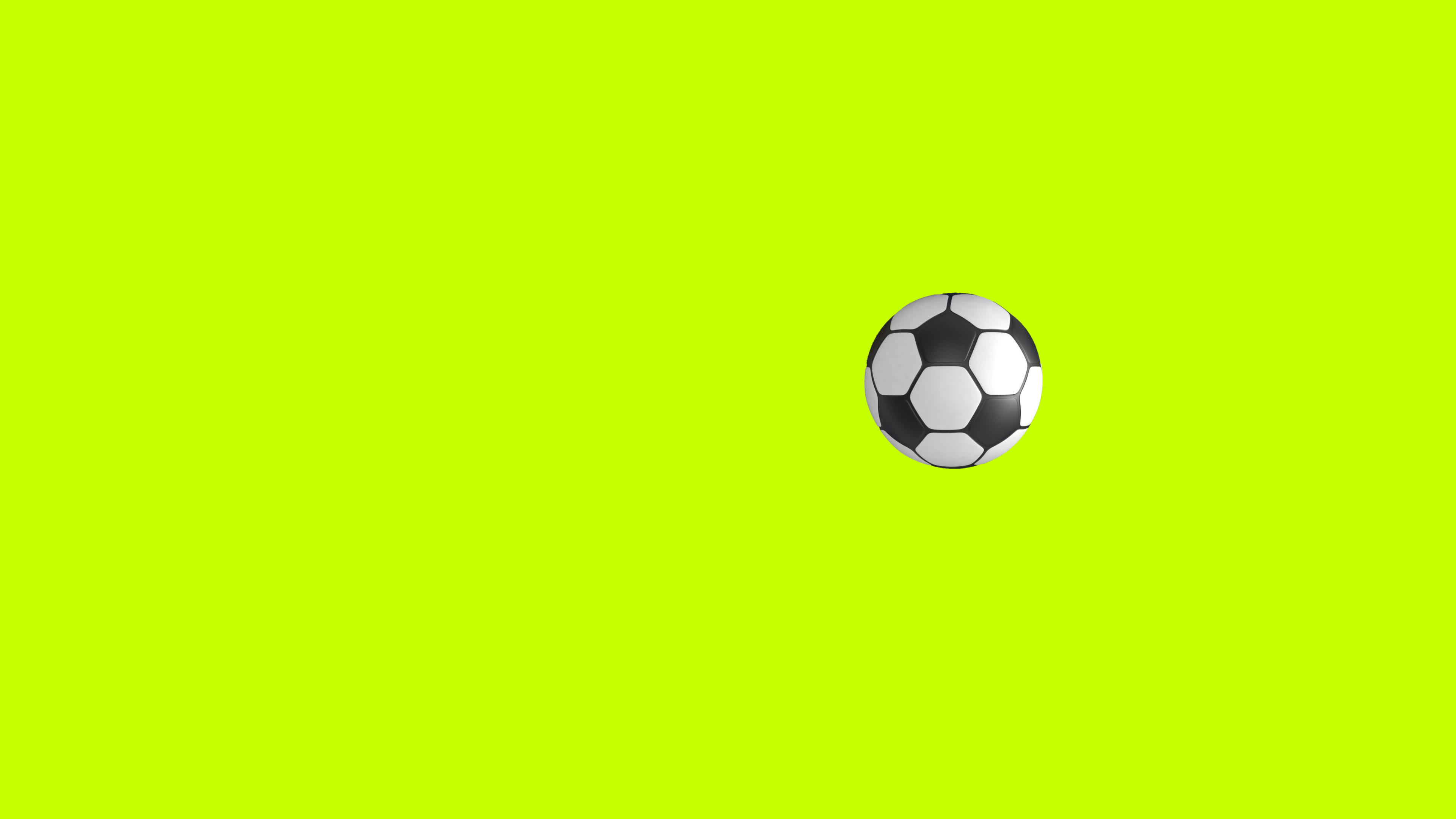 Football green screen 2d animation 4k.FootBall Rotating and Moving on ...