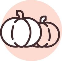 Restaurant pumpkin, illustration, vector on a white background.