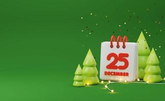 3D Christmas calendar photo