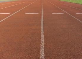 straight way running track in the stadium no people photo