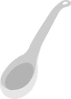 Flat ladle, illustration, vector on white background.