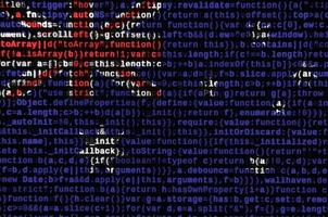 Australia flag is depicted on the screen with the program code. The concept of modern technology and site development photo