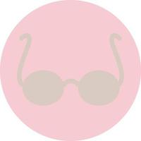 Brown sunglasses,illustration, vector, on a white background. vector