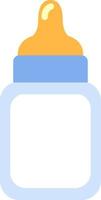 Baby bottle, illustration, vector on a white background