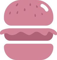 deliciosa hamburguesa, ilustración, vector, sobre un fondo blanco. vector