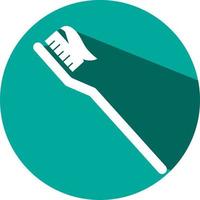 Dental brush, illustration, vector on a white background.