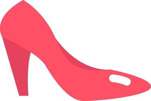 Zapato rosa, ilustración, vector sobre fondo blanco.