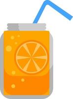 Orange juice, illustration, vector on white background.