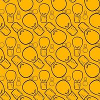 Lighting bulb pattern, illustration, vector on white background.